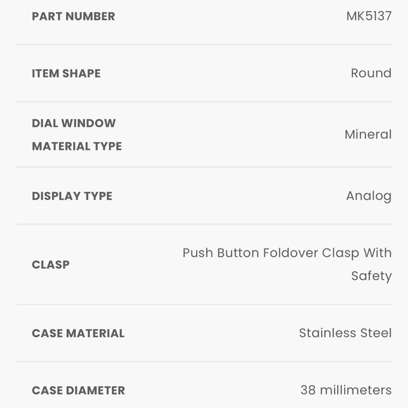 Michael Kors round chronograph 38mm watch - Picture 11 of 13